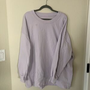 Lavender Lululemon Perfectly Oversized Crew size 16